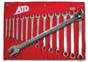 ATD-1070 ATD-1070 14 Pc. 12 Point SAE Long Pattern Wrench Set