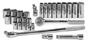 SKT-4128-6 SK 4128-6 28 Piece 1/2 Drive 6 Point Std and Deep SAE Socket Set