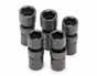 SKT-34352 SK 34352 5 Pc. 6 pt. 1/2 Dr. 20-24mm Swivel Impact Socket Set