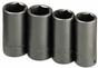 SKT-4004 SK 4004 4 Pc. 1/2 Dr. Deep Metric Axle Nut Impact Socket Set