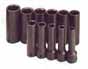 SKT-4041 SK 4041 11 Pc. 1/2 Dr. 6 pt. Deep 3/8-1 Impact Socket Set