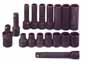 SKT-4050 SK 4050 17 Pc. 1/2 Dr. 6 pt. Standard and Deep SAE Impact Socket Set