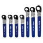 AST-7125 Astro Tools 7125 7pc. Metric Split Box Ratcheting Wrench Set