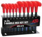 ATD-574 ATD 10 Pc. SAE T-Handle Hex Key Set