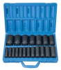 GRY-1319D Grey Pneumatic 1/2 Dr. 6pt. 19pc. Deep Impact Socket Set